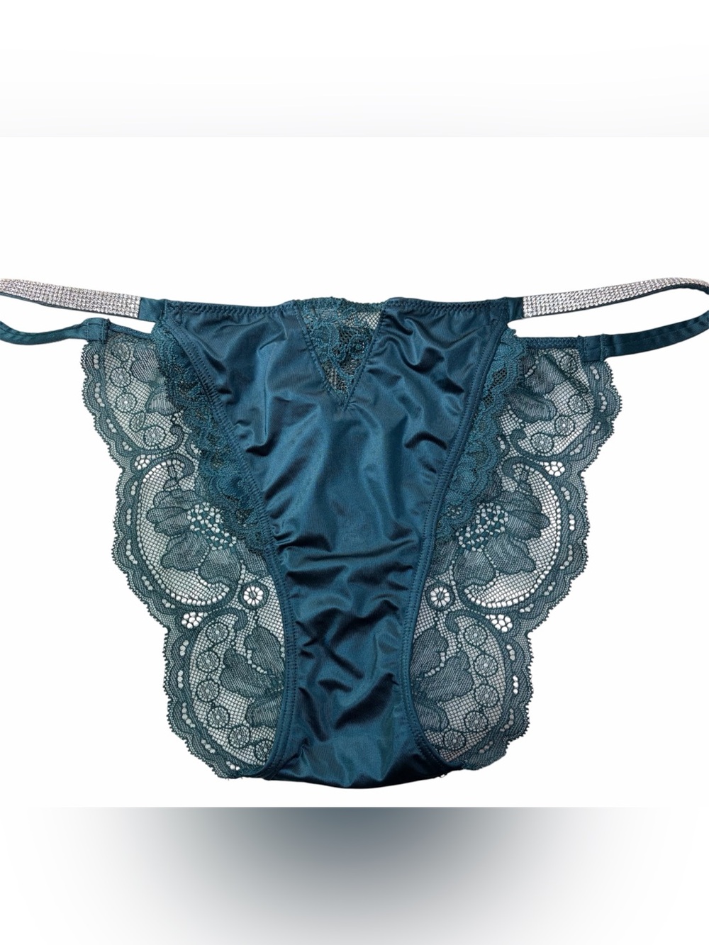 Victoria's Secret Micro Lace Shine
Strap Cheekini Panty L NWOT